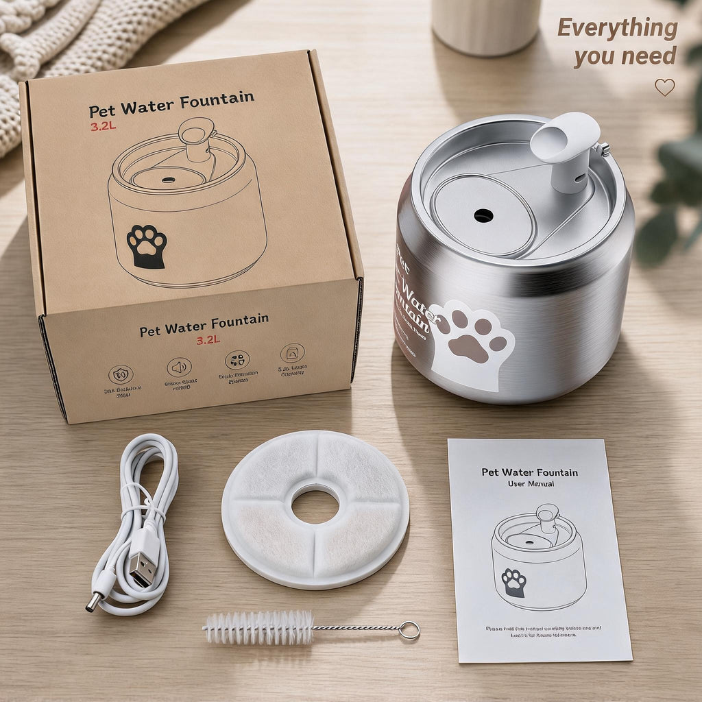Hi kind Pet Water Fountain-Silver
