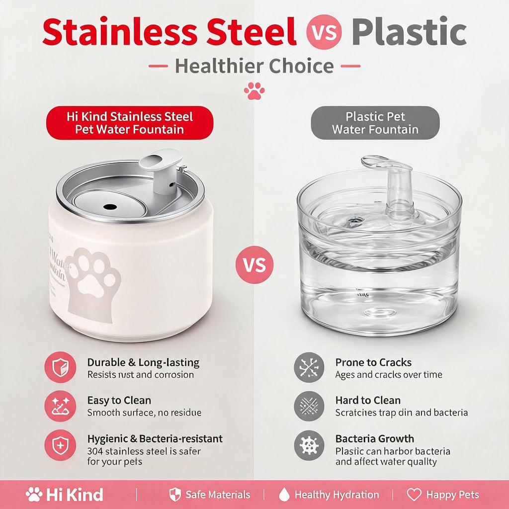 Hi kind Pet Water Fountain-White