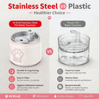 Hi kind Pet Water Fountain-White