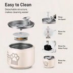 Hi kind Pet Water Fountain-White