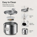 Hi kind Pet Water Fountain-Silver