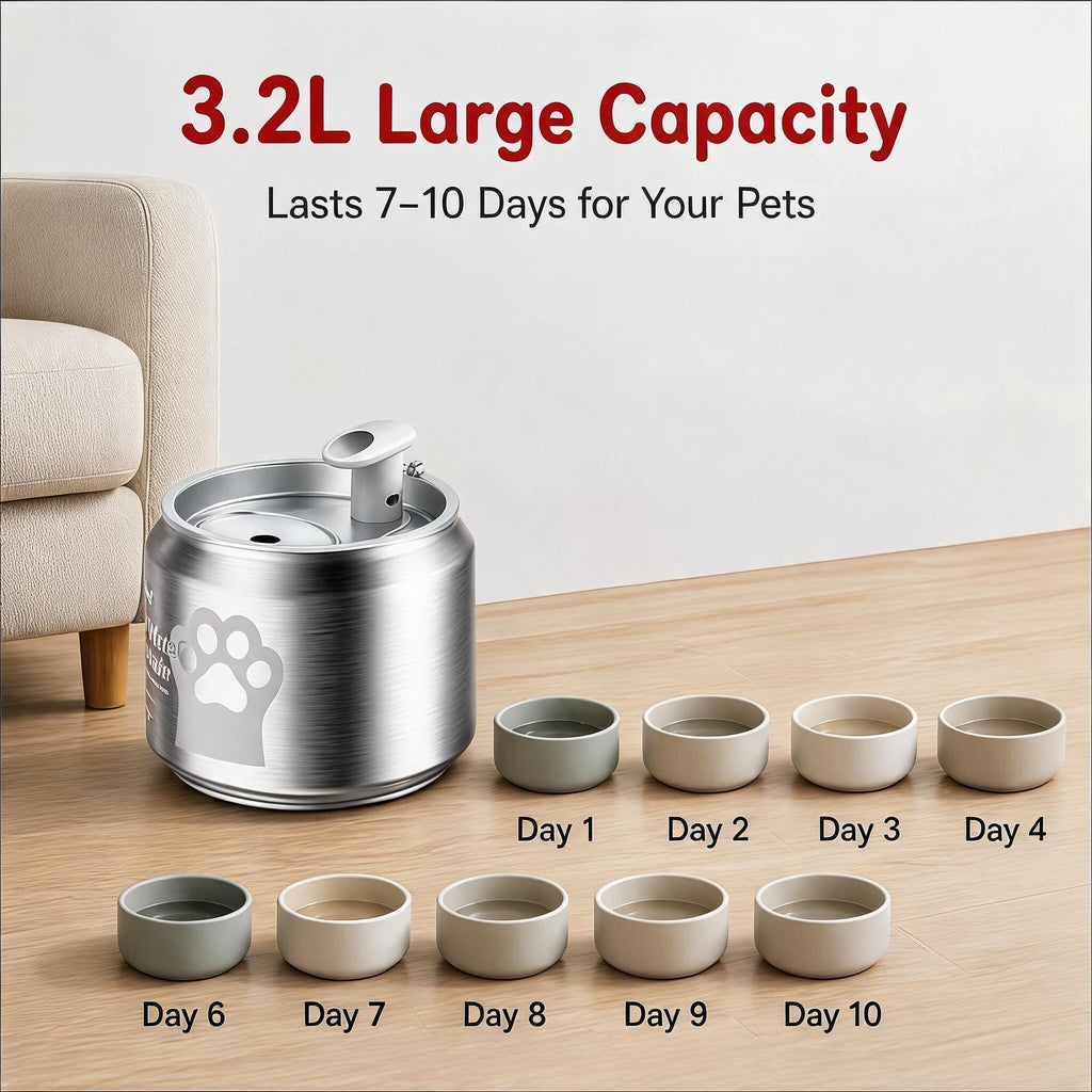 Hi kind Pet Water Fountain-Silver