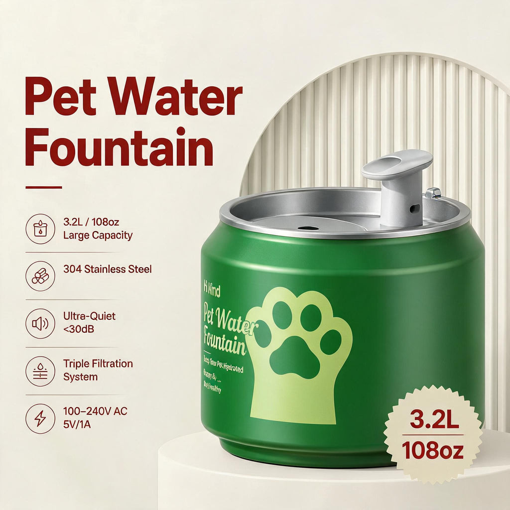 Hi kind Pet Water Fountain-Red